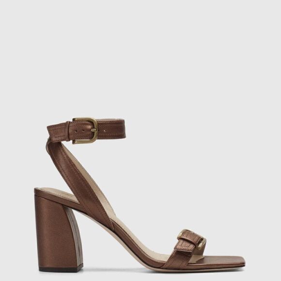 Paige Lydia Copper Leather Sandal Size 9 New - Picture 1 of 15